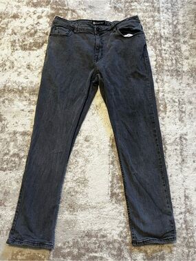Matix Mens Black Charcoal Faded Denim Jeans Size 36 x 32 Straight Leg Skate⁠